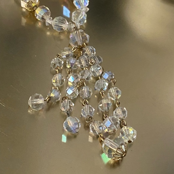 Beautiful vintage necklace Aurora Borealis style beads - Picture 5 of 11